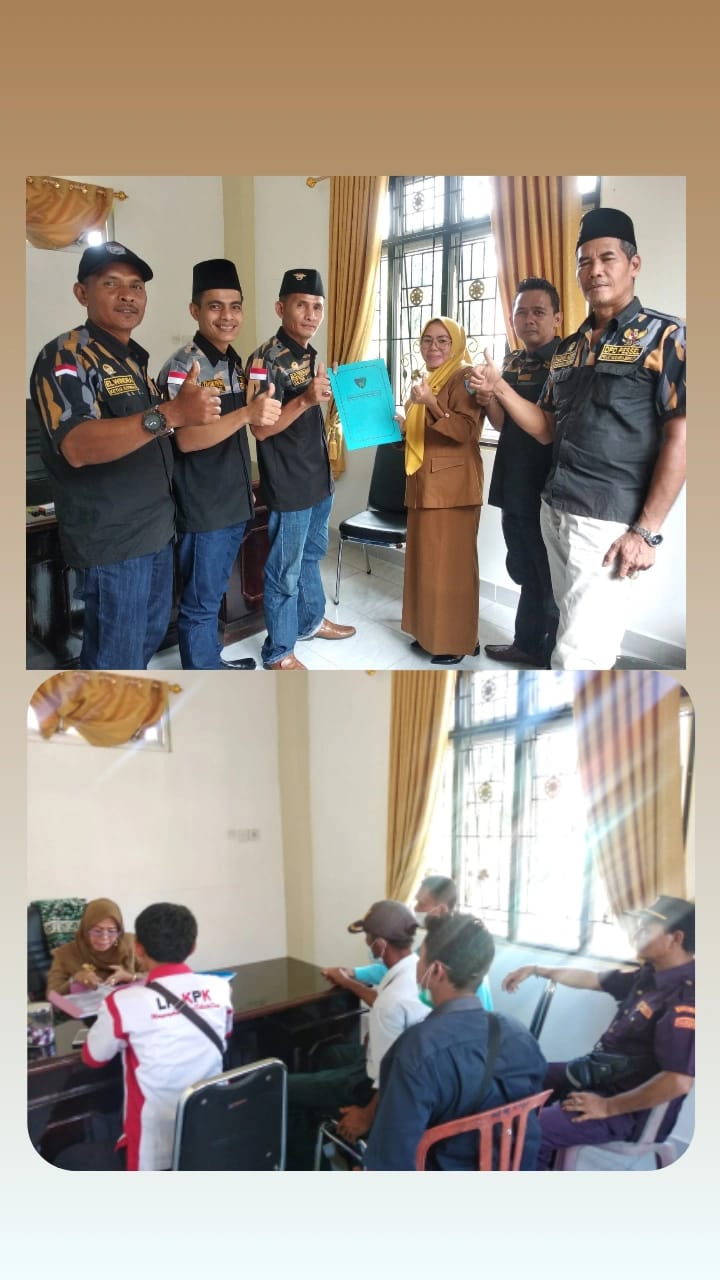 BADAN KESBANGPOL PESSEL KEDATANGAN DUA ORGANISASI MASYARAKAT