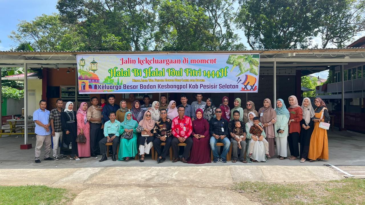 Silaturrahmi Acara Halal Bi Halal Idul Fitri 1444H Badan Kesbangpol Kab.Pessel