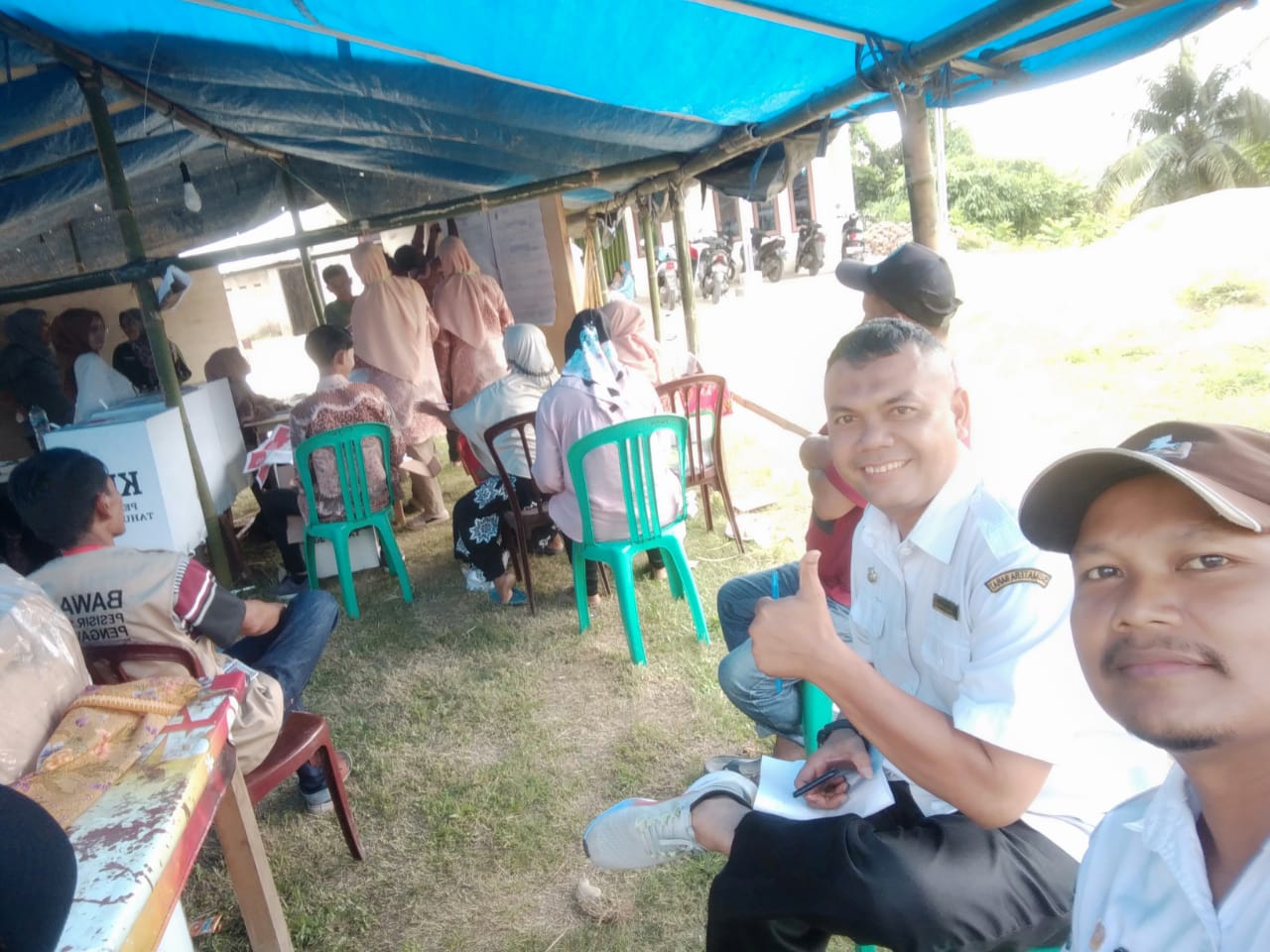 BAKESBANGPOL LAKUKAN MONITORING PEMUNGUTAN DAN PENGHITUNGAN SUARA PEMILU SERENTAK TAHUN 2024